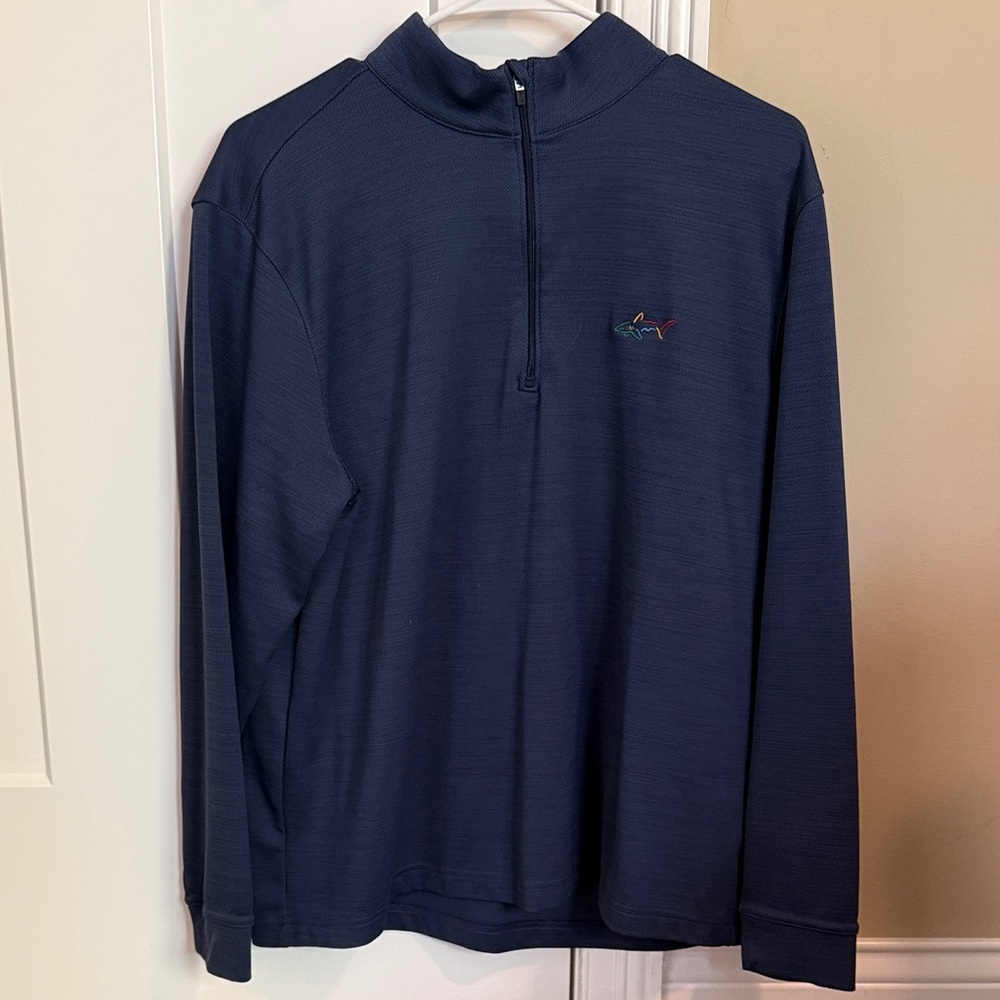 Greg Norman Navy Quarter-Zip Pullover